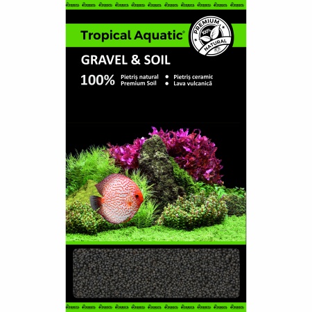 Sol fertil Tropical Aquarium Soil Grey 2-4 mm